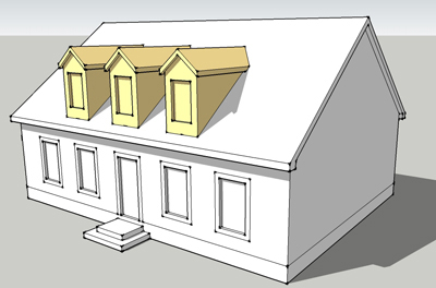  adding space - the room you're creating is only as wide as the dormer