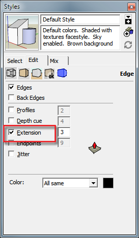 Extensions in Sketchup Style